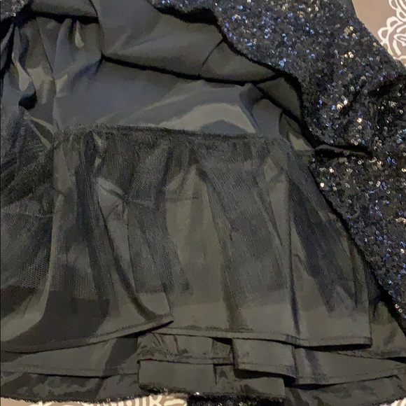 Beautiful Black Sateen and Sequins Dress, Sz. 14 - Picture 6 of 6